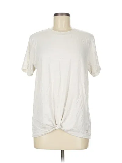 Pre-owned Calia Short Sleeve T-shirt In White
