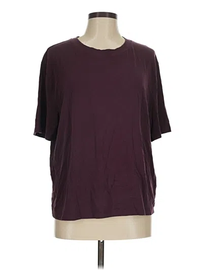 Pre-owned Calia Short Sleeve T-shirt In Burgundy