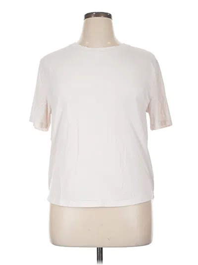 Pre-owned Calia Short Sleeve T-shirt In White