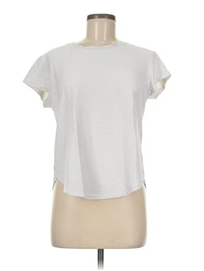Pre-owned Calia Short Sleeve T-shirt In White