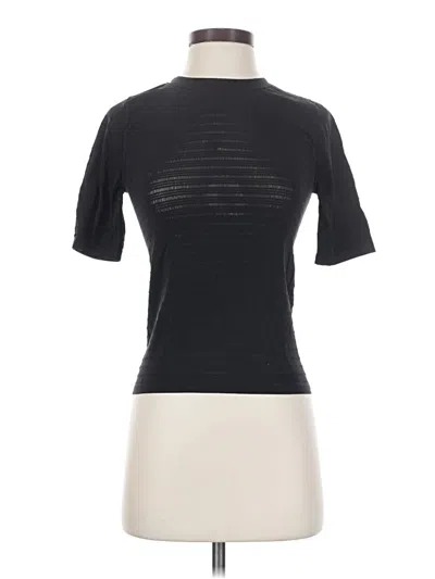 Pre-owned Calia Short Sleeve Turtleneck In Black
