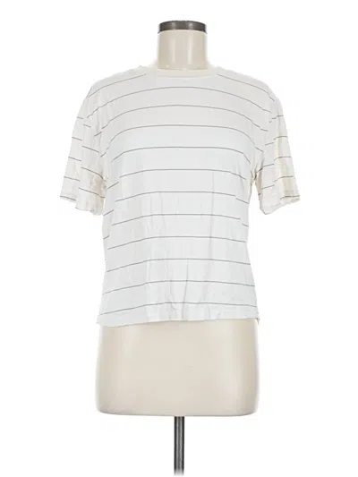 Pre-owned Calia Short Sleeve Turtleneck In Ivory