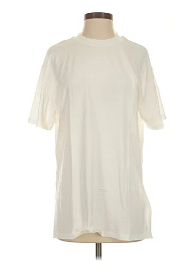 Pre-owned Calia Short Sleeve Turtleneck In Ivory