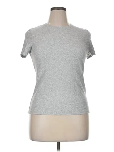 Pre-owned Calia Short Sleeve Turtleneck In Silver