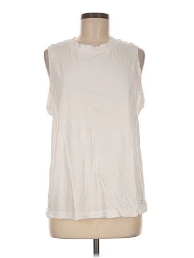 Pre-owned Calia Sleeveless Blouse In Ivory