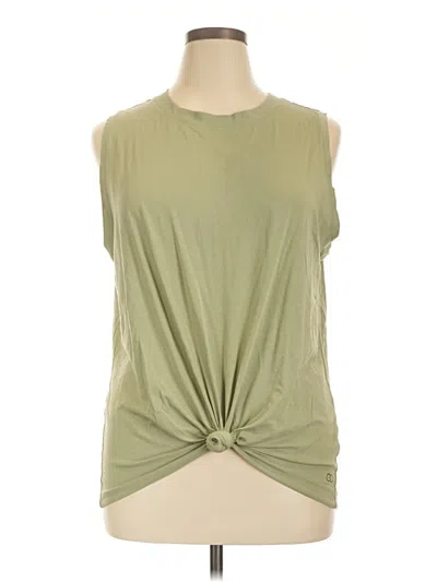 Pre-owned Calia Sleeveless Top Green Keyhole Neckline Tops