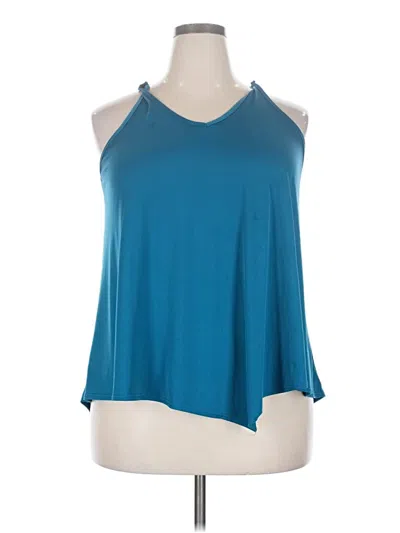Pre-owned Calia Sleeveless Top Teal Halter Neckline Tops