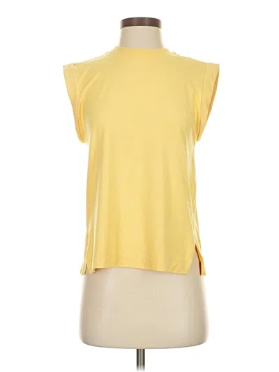 Pre-owned Calia Sleeveless Top Yellow High Neck Tops