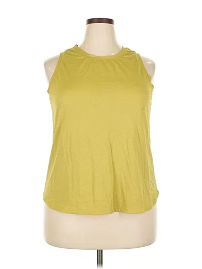 Pre-owned Calia Sleeveless T-shirt In Green