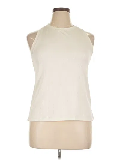 Pre-owned Calia Sleeveless T-shirt In Ivory
