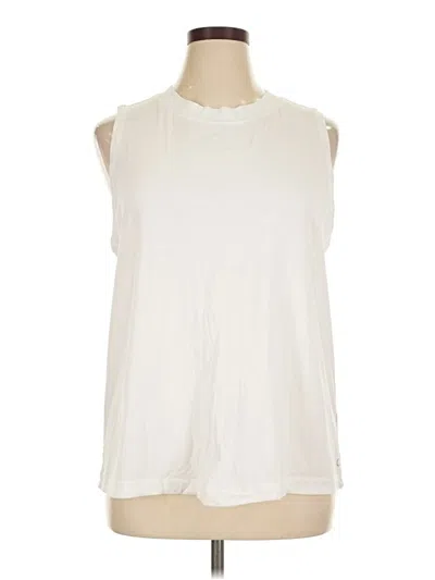Pre-owned Calia Sleeveless T-shirt In Ivory