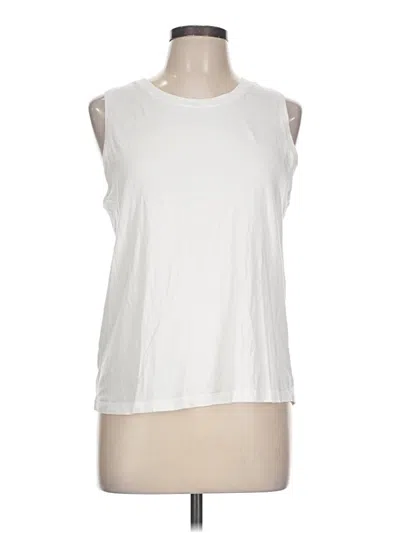 Pre-owned Calia Sleeveless T-shirt In White