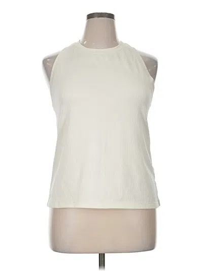 Pre-owned Calia Sleeveless T-shirt In White