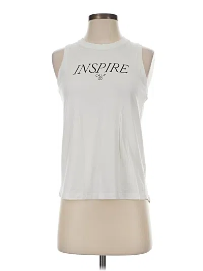 Pre-owned Calia Sleeveless T-shirt In White