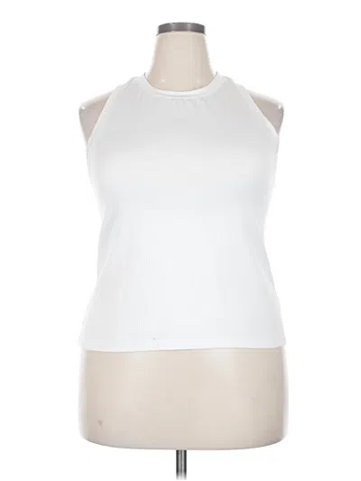 Pre-owned Calia Sleeveless T-shirt In White