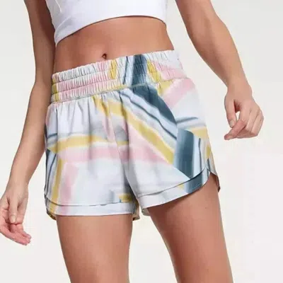 Calia Step Up Shorts Womens Multi Marble Print 3" Inseam Performance Ups1116