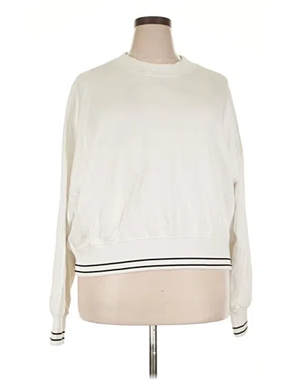 Pre-owned Calia Sweatshirt In White