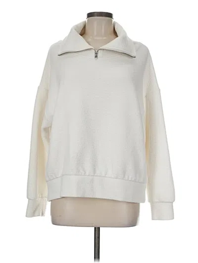 Pre-owned Calia Sweatshirt In White