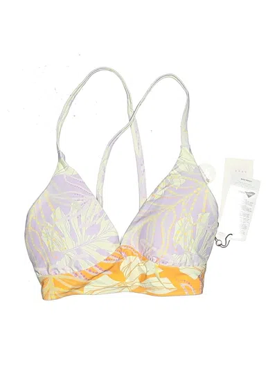 Calia Swimsuit Top Yellow Floral Pattern Swimwear