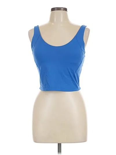 Pre-owned Calia Tank Top Blue Strapless Neckline Tops