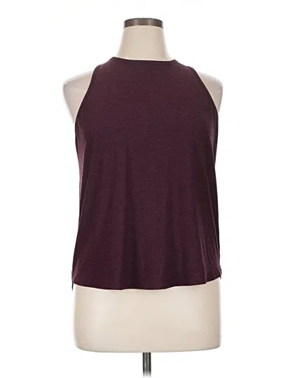 Pre-owned Calia Tank Top Burgundy Halter Neckline Tops