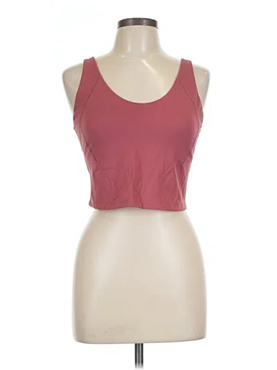 Pre-owned Calia Tank Top Burgundy Halter Neckline Tops