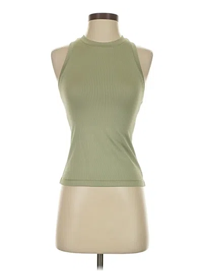 Pre-owned Calia Tank Top Green Halter Neckline Tops