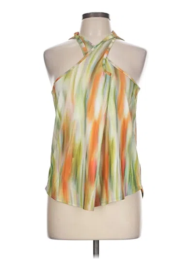 Calia Tank Top Green Halter Neckline Tops