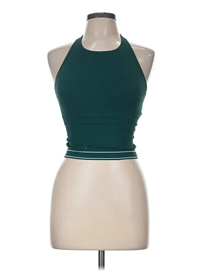 Pre-owned Calia Tank Top Green Halter Neckline Tops