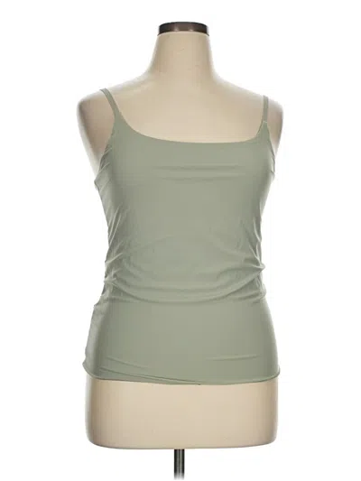 Pre-owned Calia Tank Top Green Strapless Neckline Tops