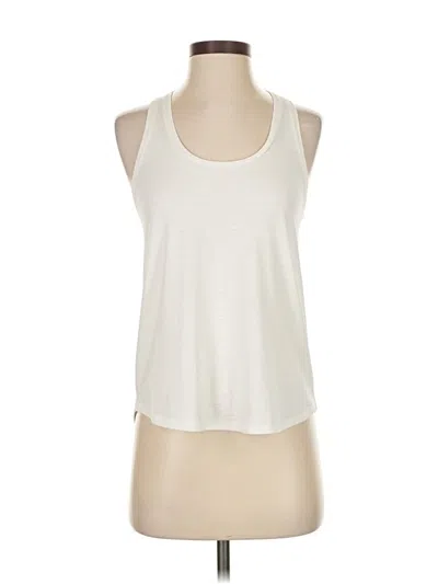 Pre-owned Calia Tank Top Ivory Halter Neckline Tops In White