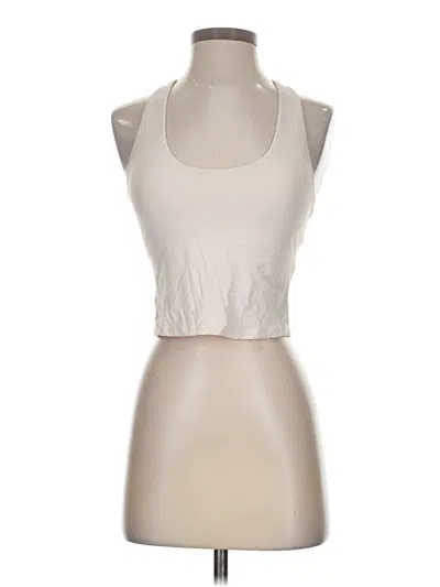 Pre-owned Calia Tank Top Ivory Halter Neckline Tops In White