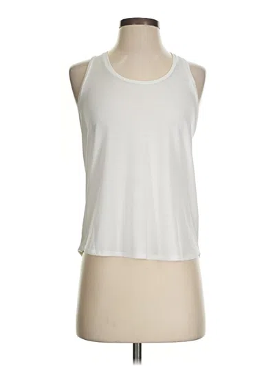 Pre-owned Calia Tank Top Ivory Halter Neckline Tops In White