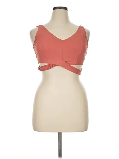 Pre-owned Calia Tank Top Orange Strapless Neckline Tops