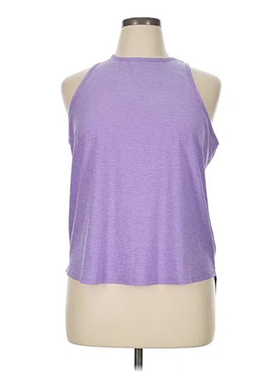 Pre-owned Calia Tank Top Purple Halter Neckline Tops