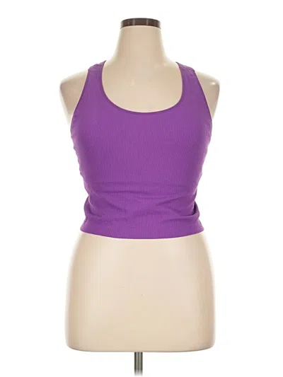 Pre-owned Calia Tank Top Purple Halter Neckline Tops