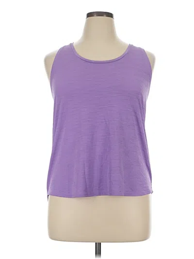 Pre-owned Calia Tank Top Purple Halter Neckline Tops