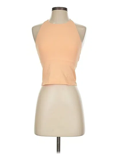 Pre-owned Calia Tank Top Tan Halter Neckline Tops
