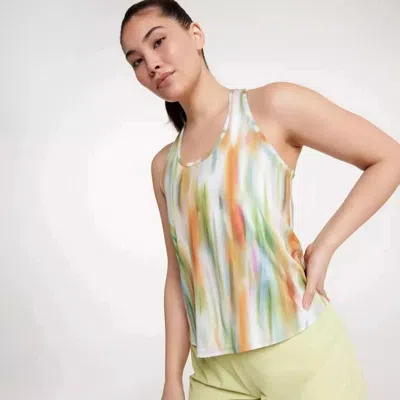CALIA CALIA TANK TOP WOMEN'S MULTI FILTERED FLORA TWIST BACK PERFORMANCE SRT453