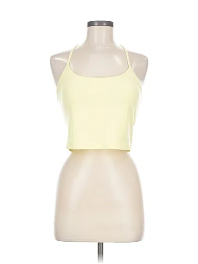 Pre-owned Calia Tank Top Yellow Halter Neckline Tops