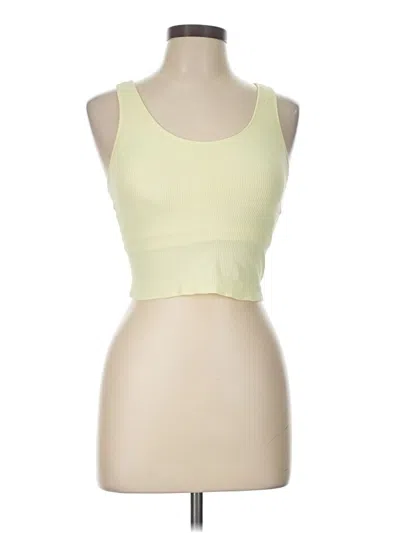 Pre-owned Calia Tank Top Yellow Strapless Neckline Tops
