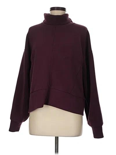 Pre-owned Calia Turtleneck Sweater In Burgundy
