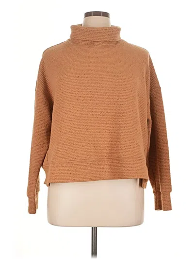 Pre-owned Calia Turtleneck Sweater In Tan