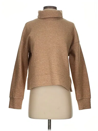 Pre-owned Calia Turtleneck Sweater In Tan