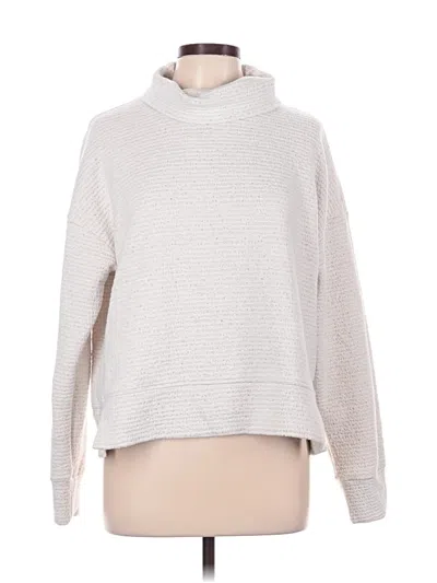 Pre-owned Calia Turtleneck Sweater In White