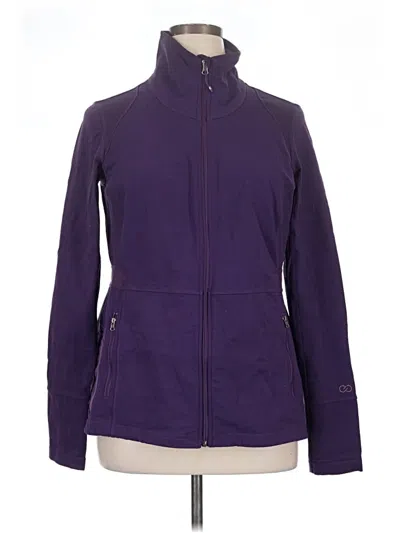 Pre-owned Calia Zip Up Hoodie In Purple