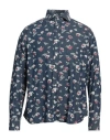 Caliban 820 Man Denim Shirt Blue Size 17 Cotton In Blue