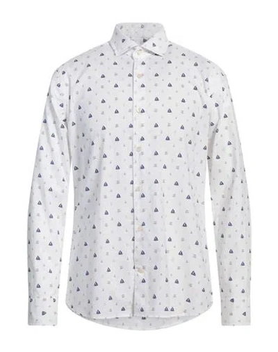 Caliban 820 Man Shirt White Size 15 ¾ Cotton, Linen