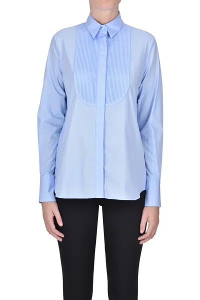 Caliban Cotton Shirt In Blue