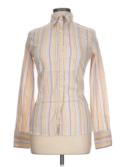 Pre-owned Caliban Long Sleeve Blouse In Ivory